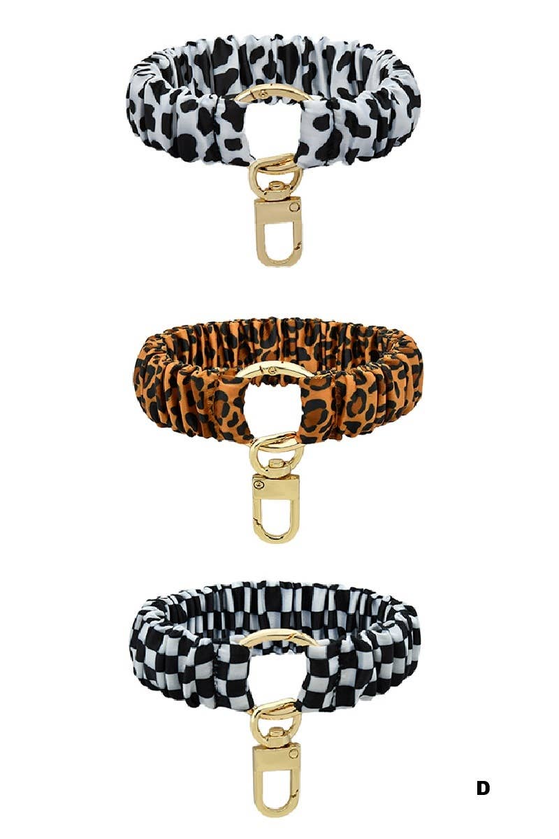 Elastic Scrunchie Keychain Wristlet - Ember Boutique