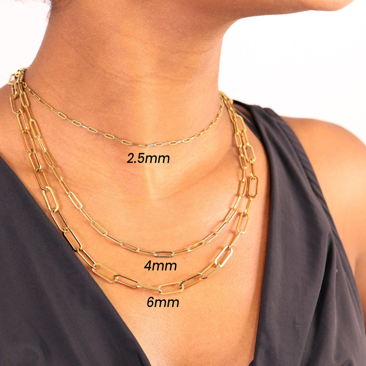 18K Gold Paperclip Chain Necklace - Ember Boutique
