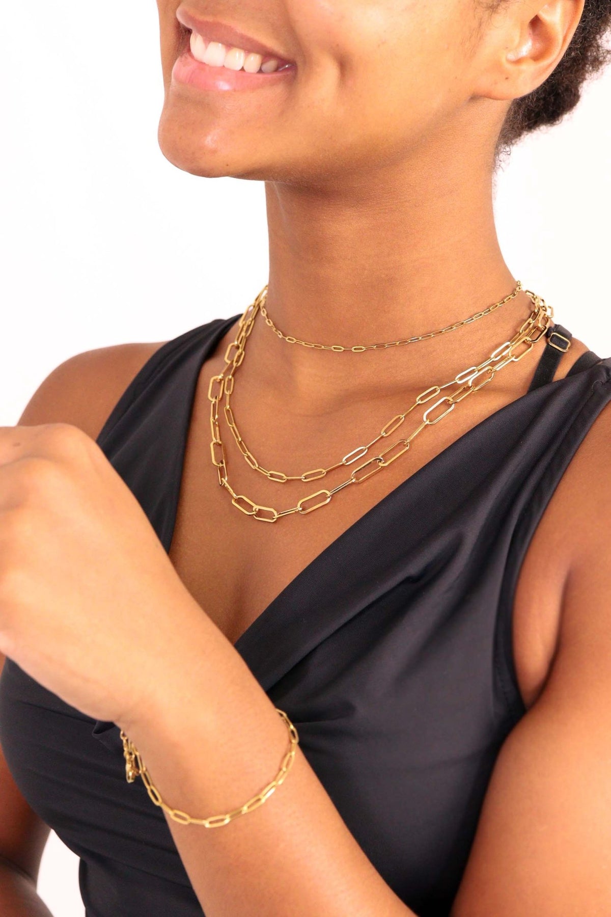 18K Gold Paperclip Chain Necklace - Ember Boutique