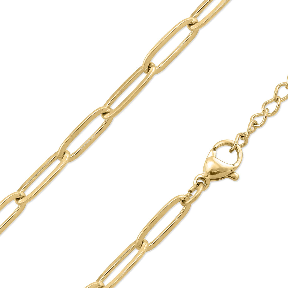 18K Gold Paperclip Chain Necklace - Ember Boutique