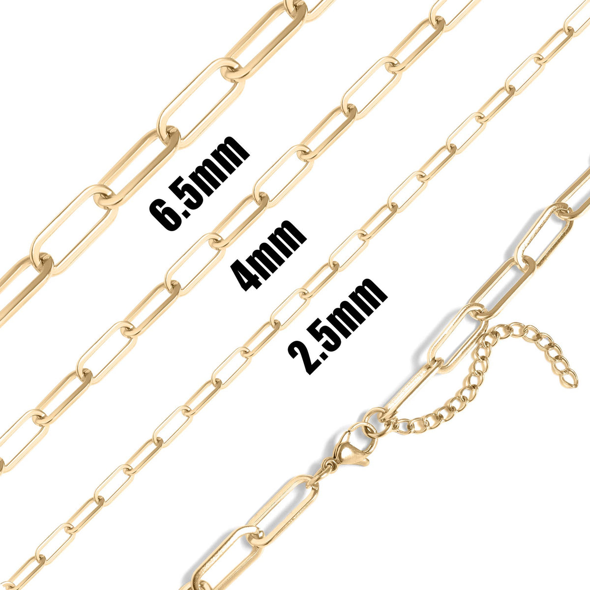 18K Gold Paperclip Chain Necklace - Ember Boutique