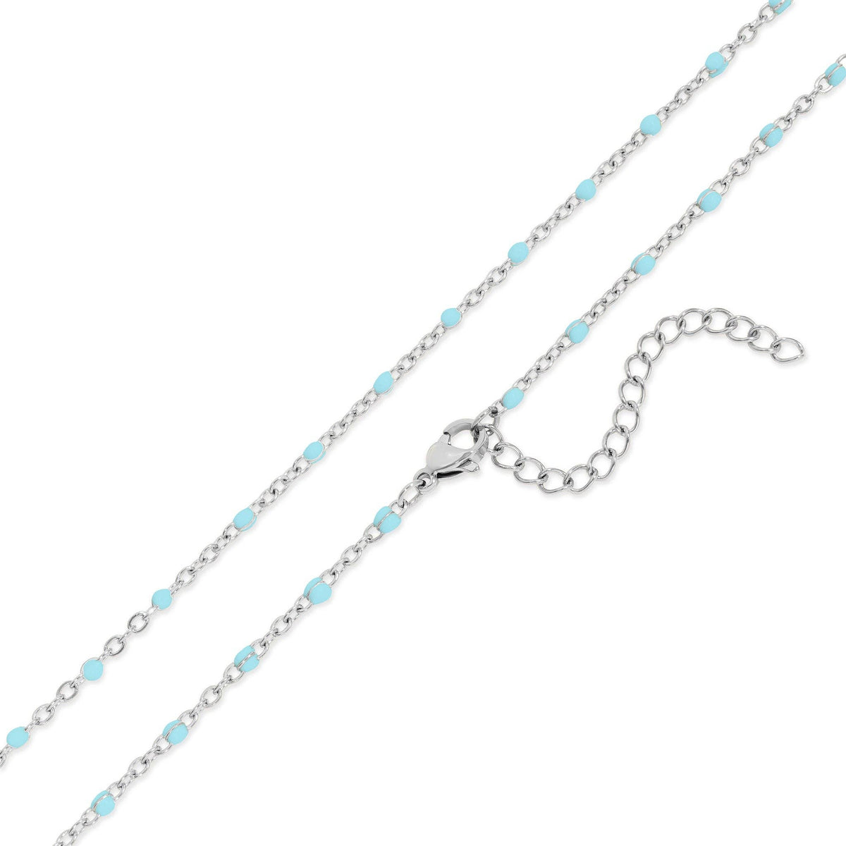 18K Gold Stainless Steel Turquoise Chain Necklace - Ember Boutique