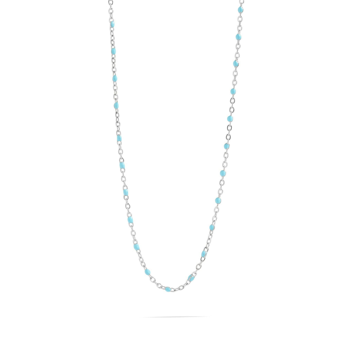 18K Gold Stainless Steel Turquoise Chain Necklace - Ember Boutique