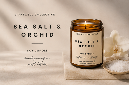 Sea Salt & Orchid Candle - Lightwell Collective