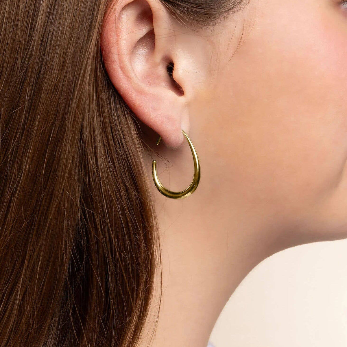 Abstract Hoop Earrings - Ember Boutique