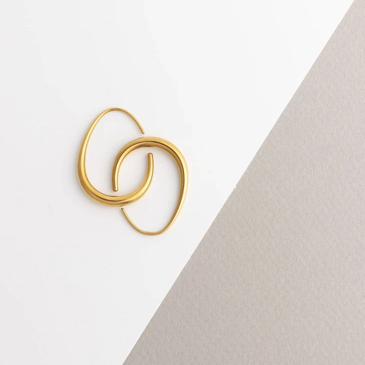 Abstract Hoop Earrings - Ember Boutique