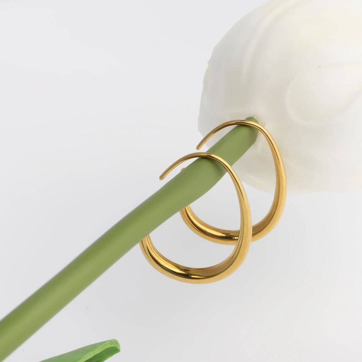 Abstract Hoop Earrings - Ember Boutique