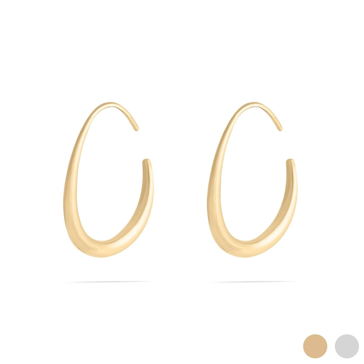 Abstract Hoop Earrings - Ember Boutique