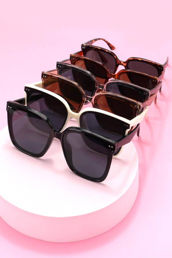 ACETATE SQUARE CATEYE SUNGLASSES SET | 40SG813-12 Pack - Ember Boutique