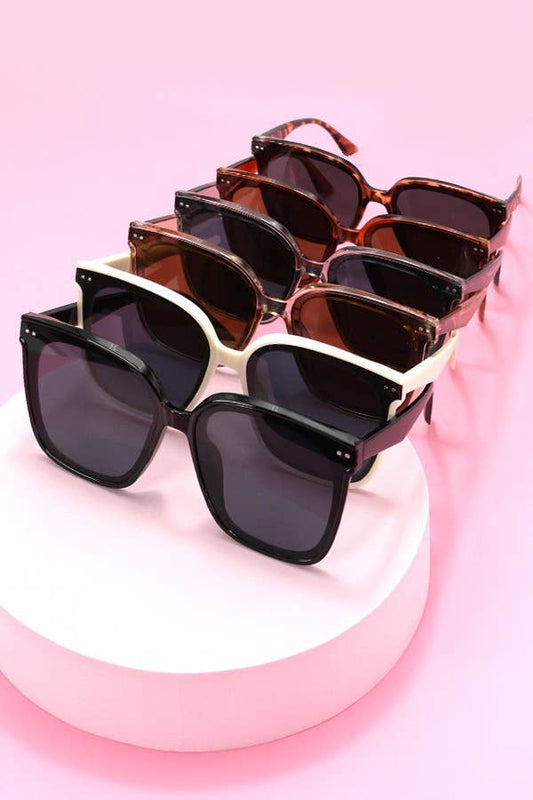 ACETATE SQUARE CATEYE SUNGLASSES SET | 40SG813-12 Pack - Ember Boutique