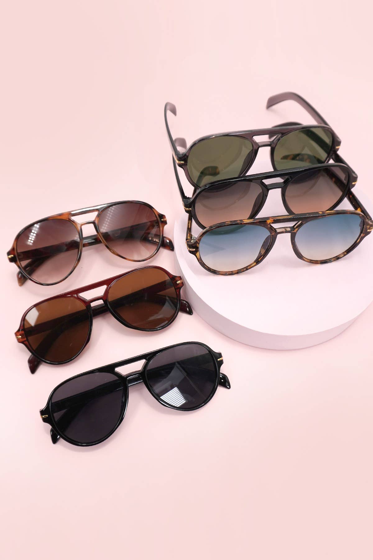AVIATION ACETATE ASSORTED SUNGLASSES | 40SG820-12 Pack - Ember Boutique