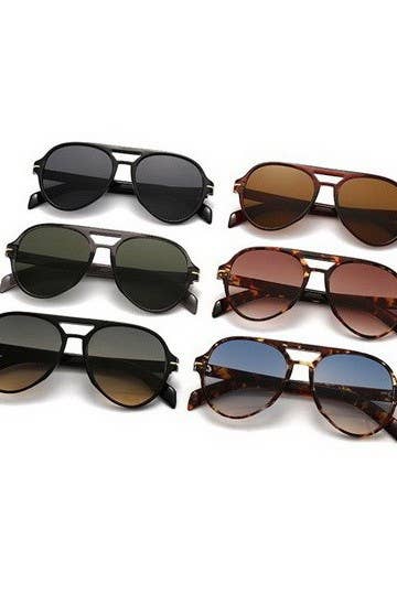 AVIATION ACETATE ASSORTED SUNGLASSES | 40SG820-12 Pack - Ember Boutique