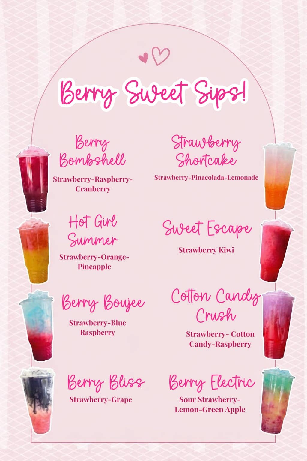 Berry Menu - Ember Boutique