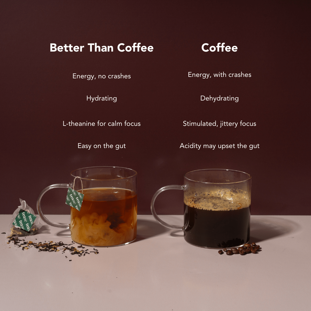 Better Than Coffee Maple Vanilla Black Tea by Tease - Ember Boutique