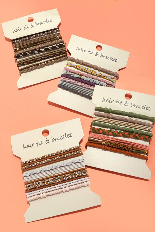 BOHO DUAL FUNCTION KNOT BRACELET HAIR TIES | 40BH103 - Ember Boutique