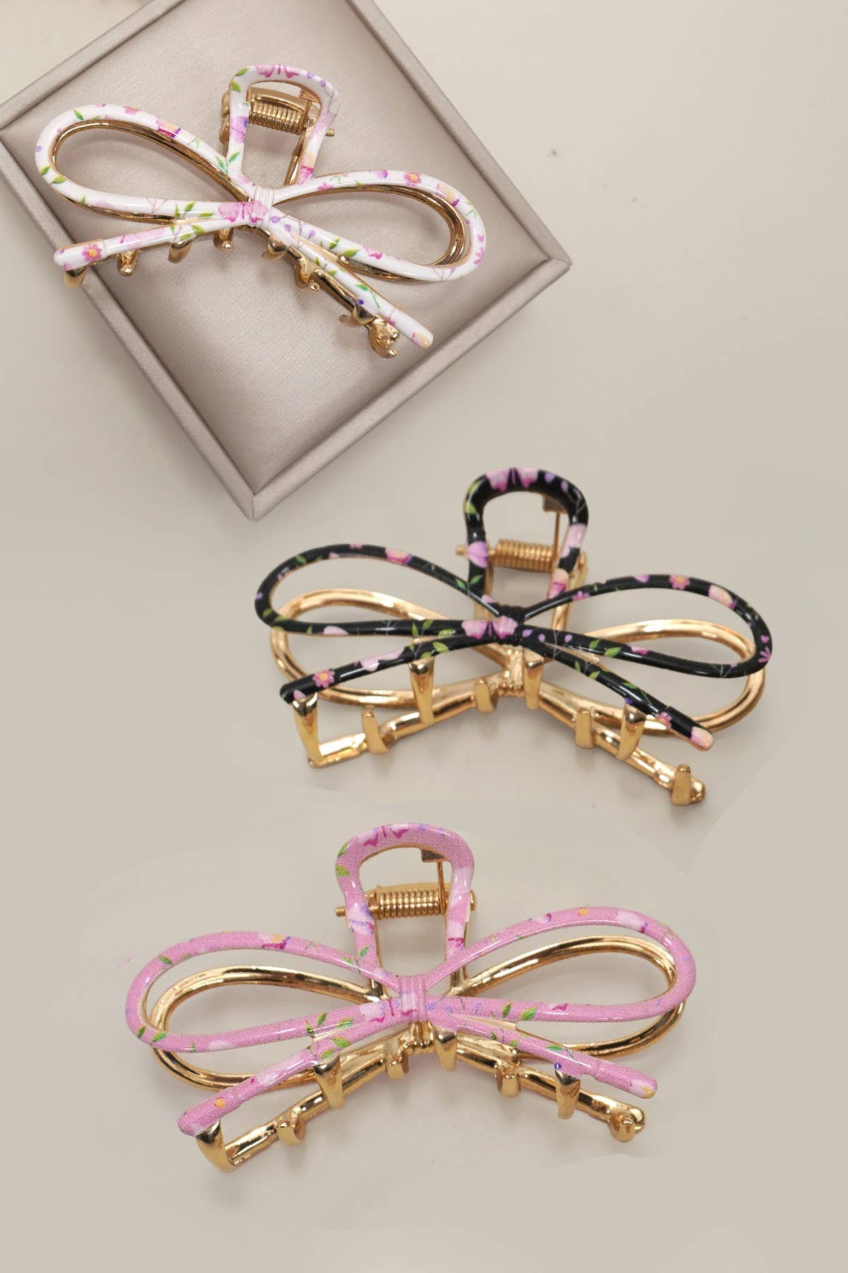 Botanical Floral Coquette Clip Hair Claw Clips | 40H1102 - Ember Boutique