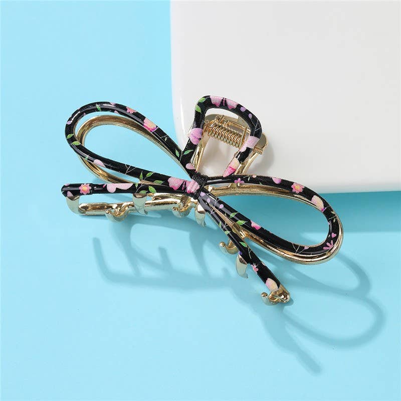 Botanical Floral Coquette Clip Hair Claw Clips | 40H1102 - Ember Boutique