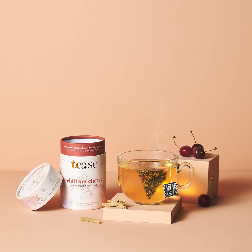 Chill Out Cherry Ashwagandha Tea by Tease - Ember Boutique