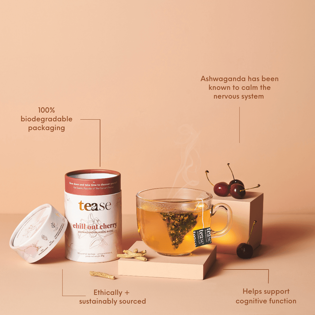 Chill Out Cherry Ashwagandha Tea by Tease - Ember Boutique