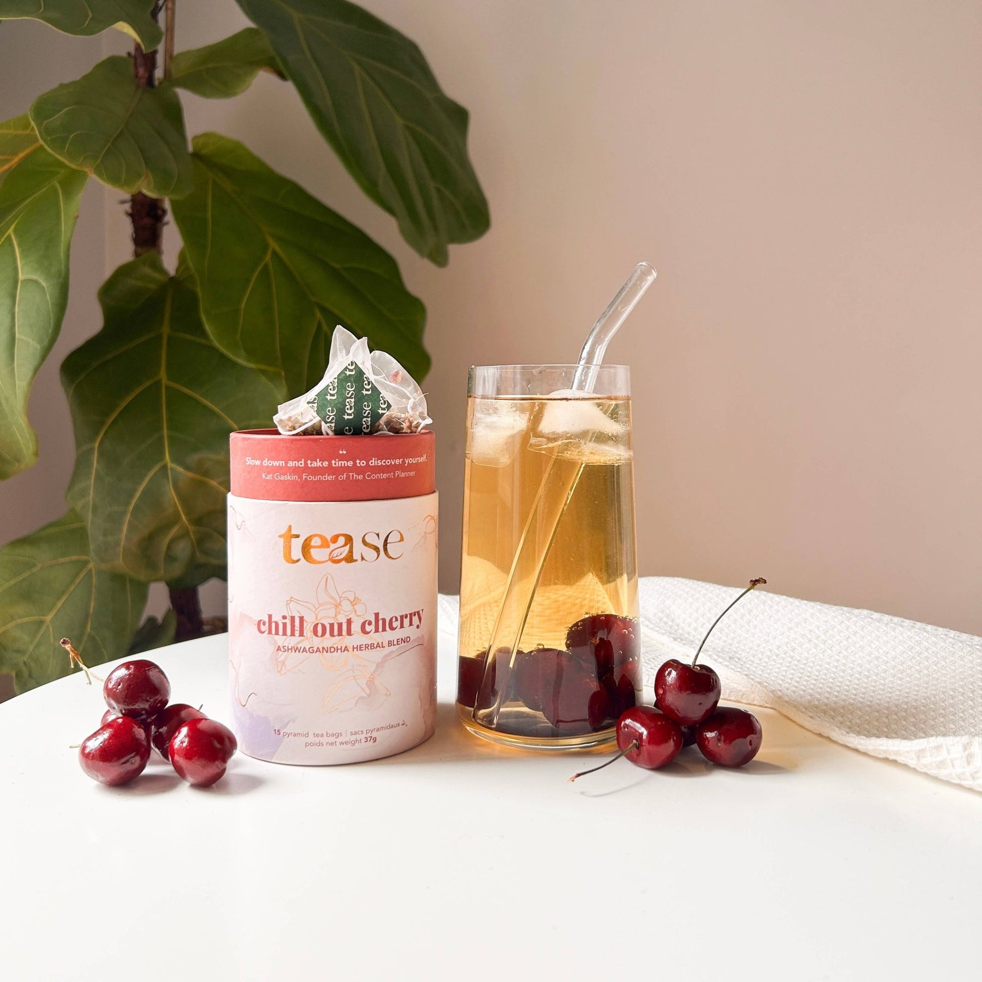 Chill Out Cherry Ashwagandha Tea by Tease - Ember Boutique