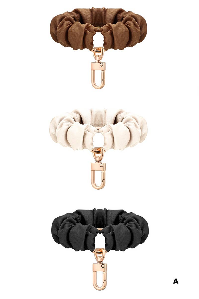 Elastic Scrunchie Keychain Wristlet - Ember Boutique