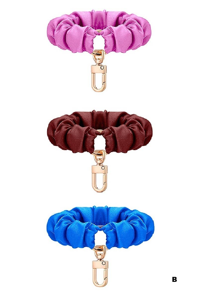 Elastic Scrunchie Keychain Wristlet - Ember Boutique