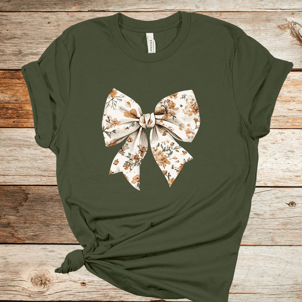 Fall Bow Graphic Tee - Ember Boutique