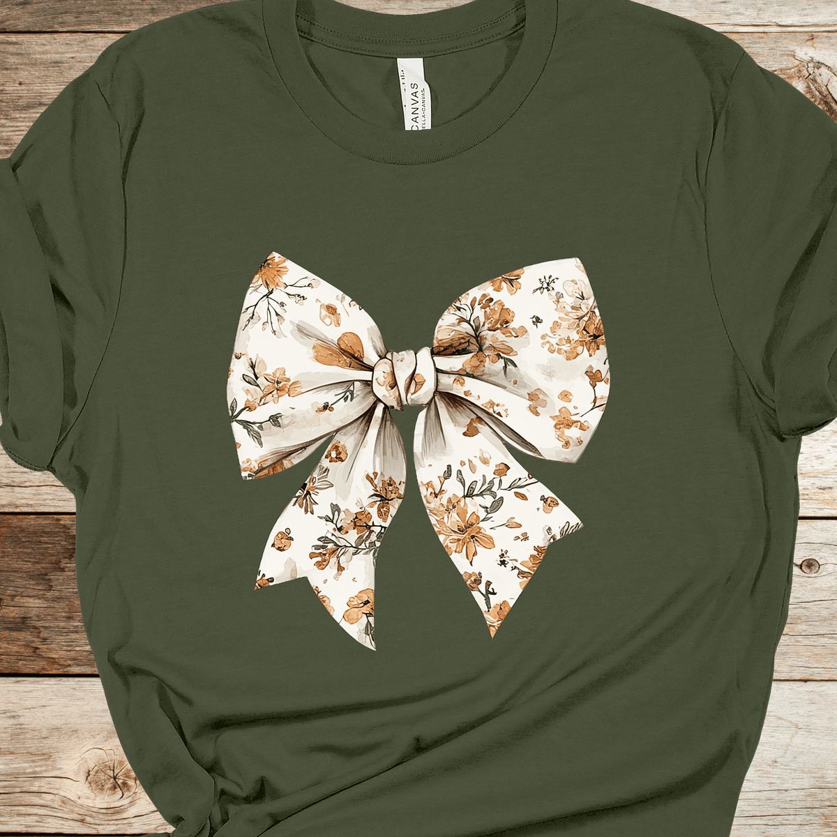 Fall Bow Graphic Tee - Ember Boutique