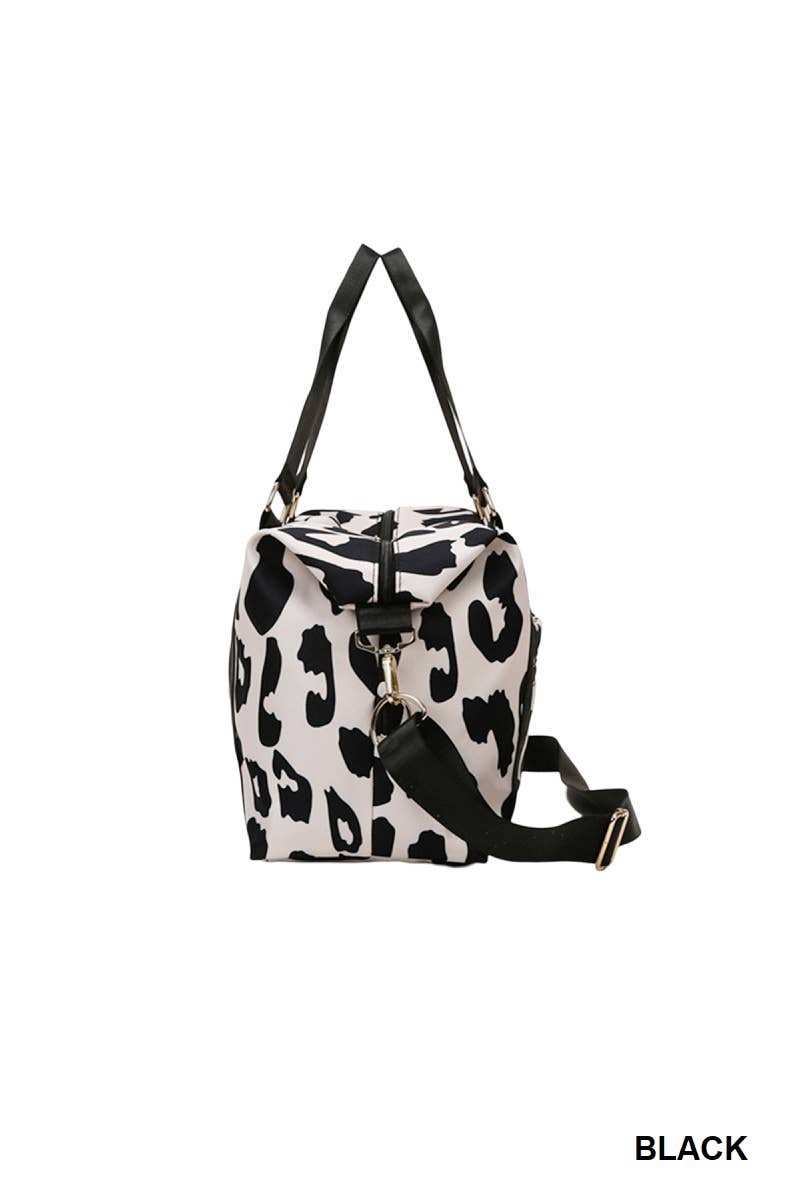 Leopard Print Weekender Travel Duffle Bag - Ember Boutique