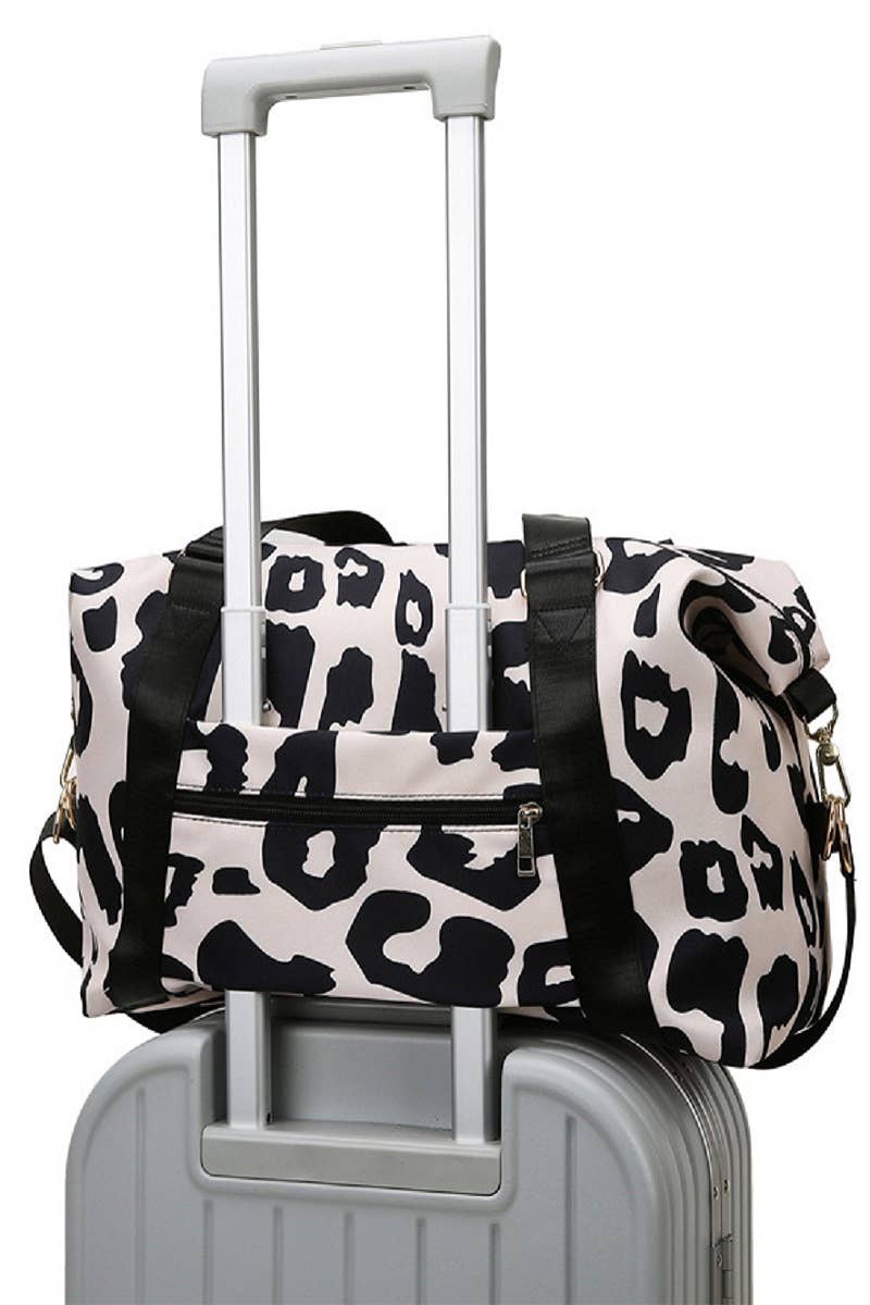 Leopard Print Weekender Travel Duffle Bag - Ember Boutique