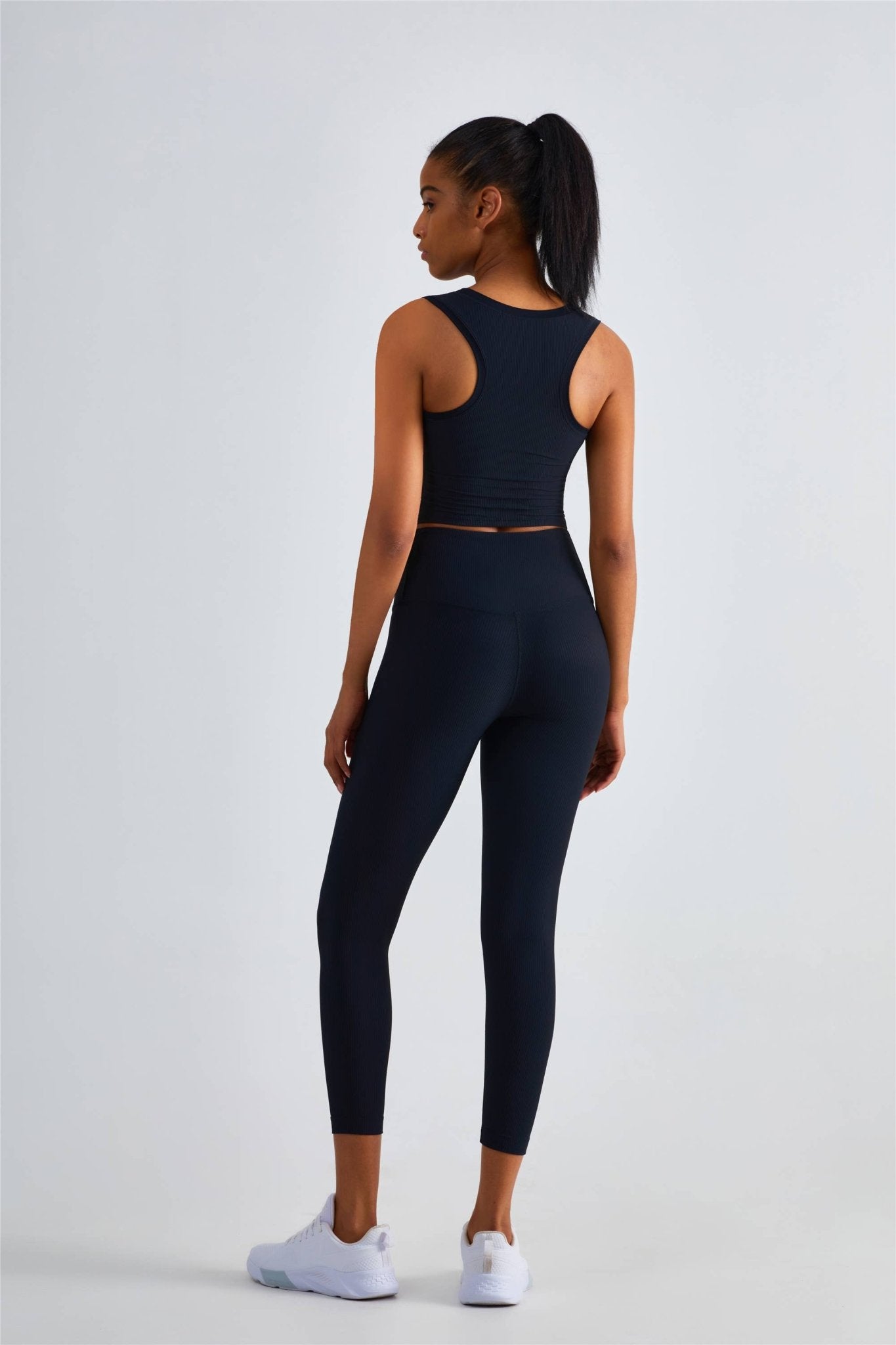 Malibu Rib Tank & Legging 2 Piece Activewear Workout Set - Ember Boutique