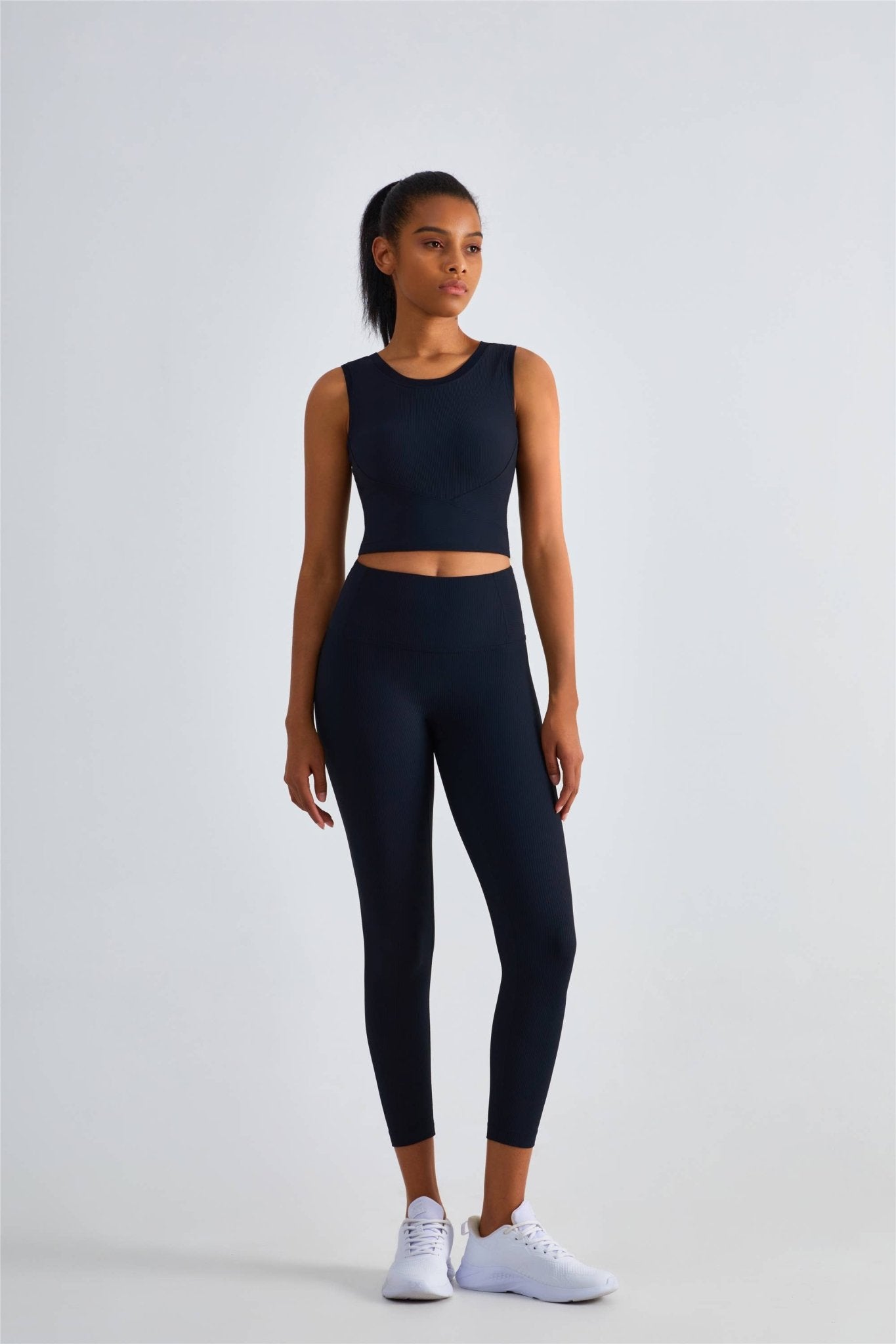 Malibu Rib Tank & Legging 2 Piece Activewear Workout Set - Ember Boutique