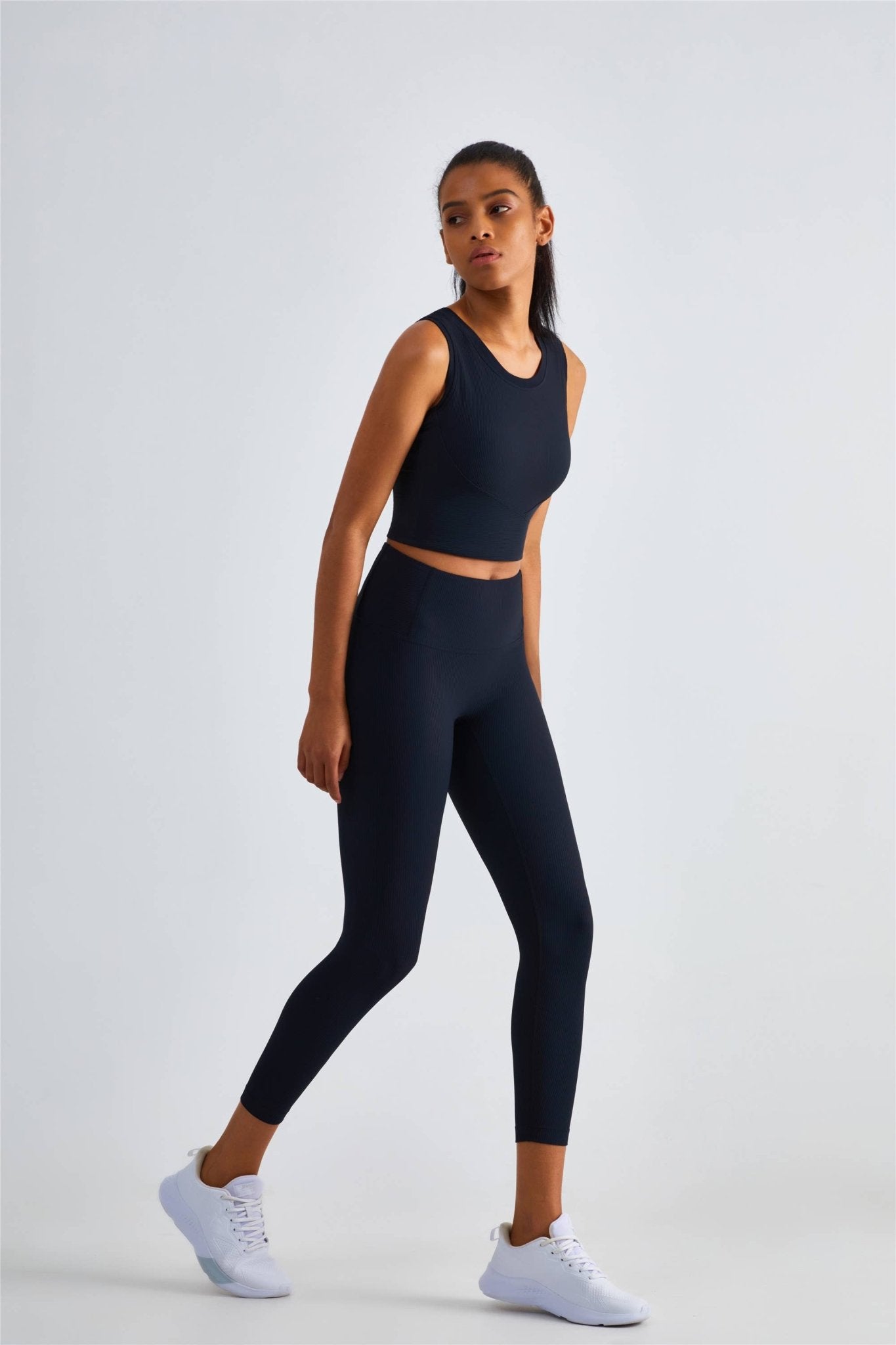 Malibu Rib Tank & Legging 2 Piece Activewear Workout Set - Ember Boutique