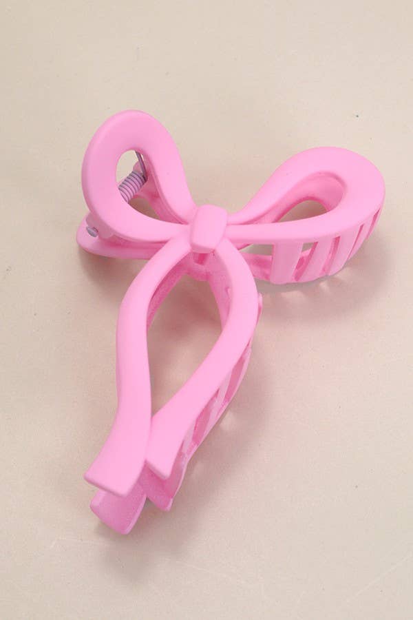 MATTE BOW HAIR CLAW CLIPS | 40H721 - Ember Boutique