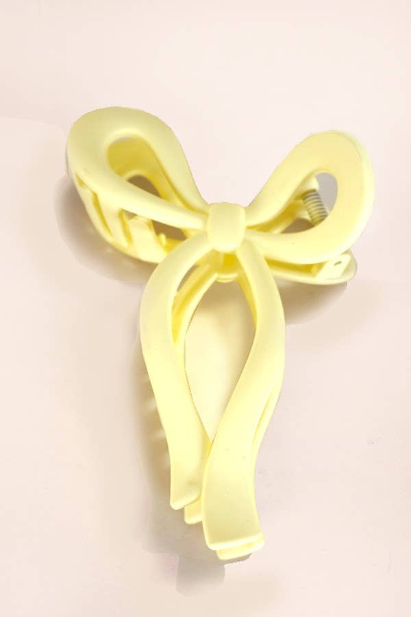 MATTE BOW HAIR CLAW CLIPS | 40H721 - Ember Boutique