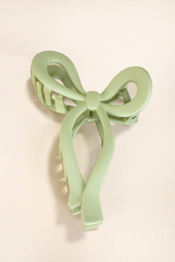 MATTE BOW HAIR CLAW CLIPS | 40H721 - Ember Boutique