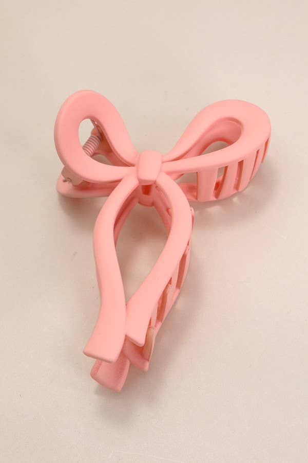 MATTE BOW HAIR CLAW CLIPS | 40H721 - Ember Boutique