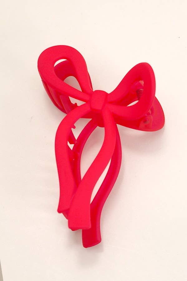MATTE BOW HAIR CLAW CLIPS | 40H721 - Ember Boutique