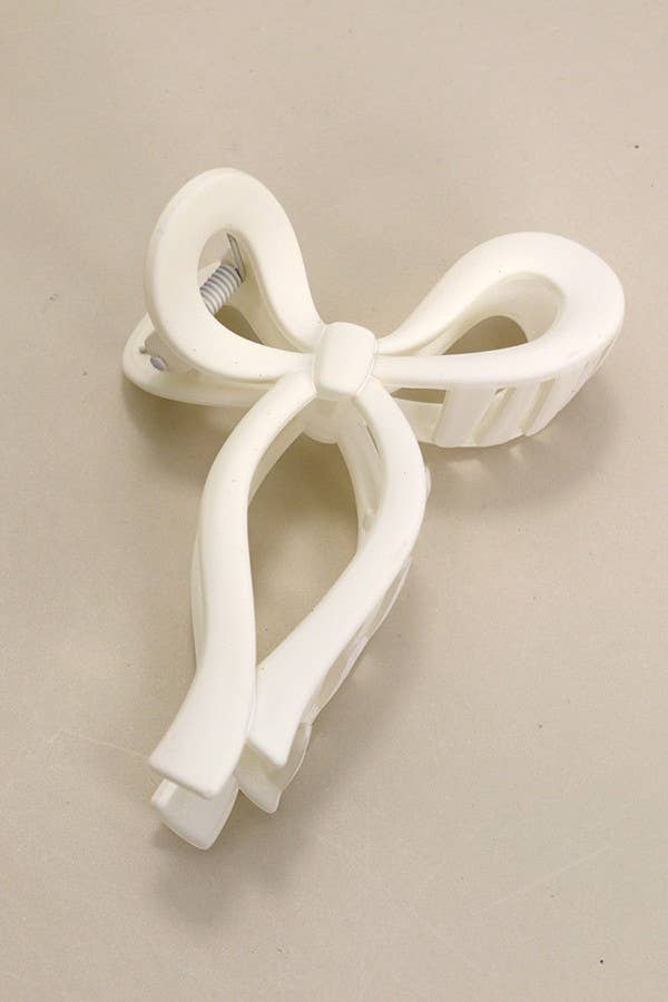 MATTE BOW HAIR CLAW CLIPS | 40H721 - Ember Boutique