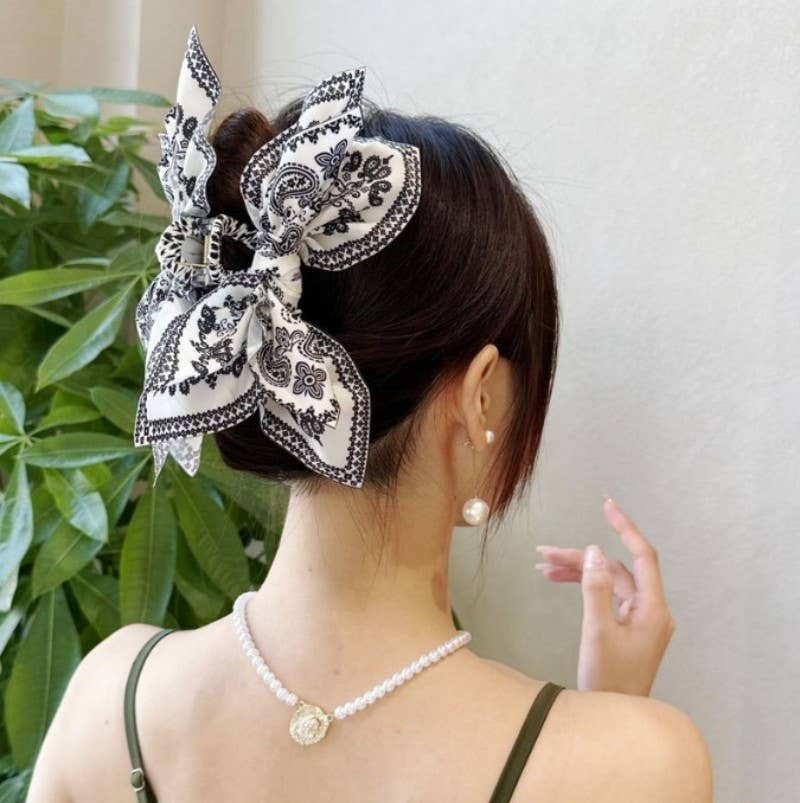 PAISLEY BOHO VINTAGE HAIR CLAW CLIPS | 40H913 - Ember Boutique