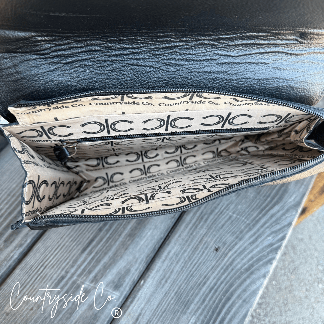 Prescott Tooled Leather Purse - Ember Boutique