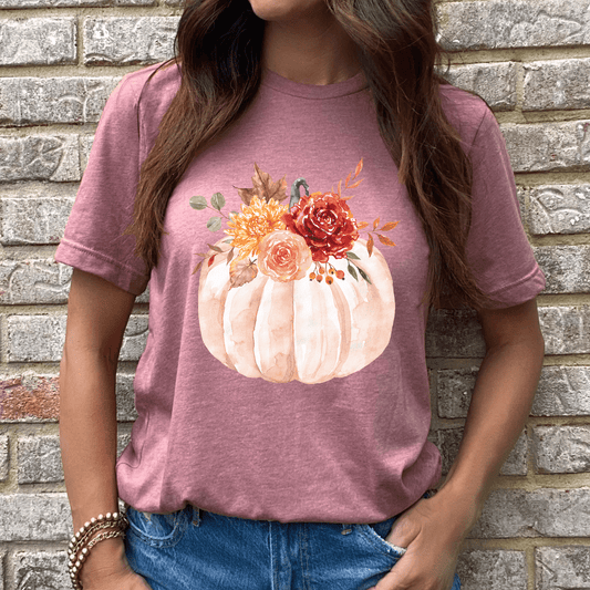 Pretty in Pink Pumpkin Graphic Tee - Ember Boutique