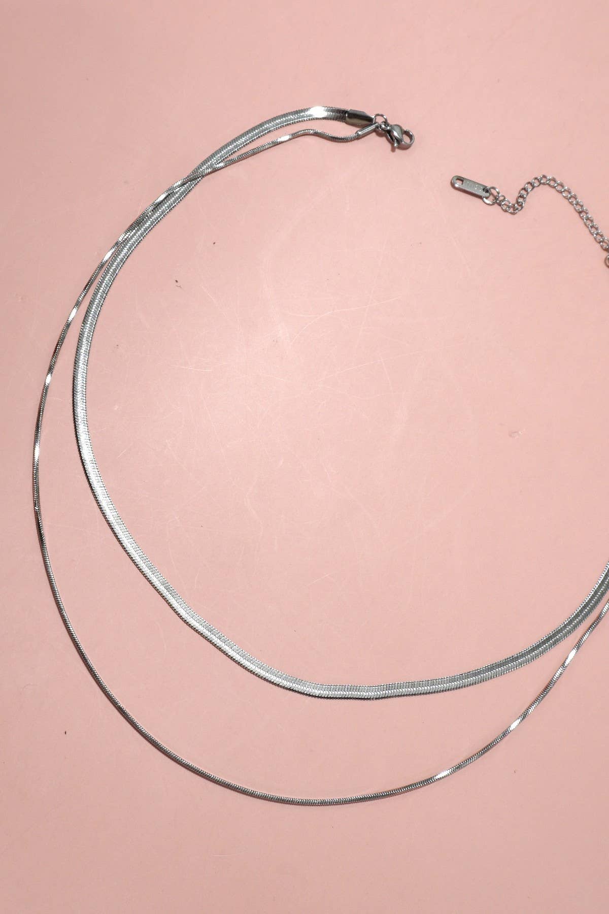 STAINLESS STEEL TARNISH FREE MULTI LAYER NECKLACE | 40NK315 - Ember Boutique