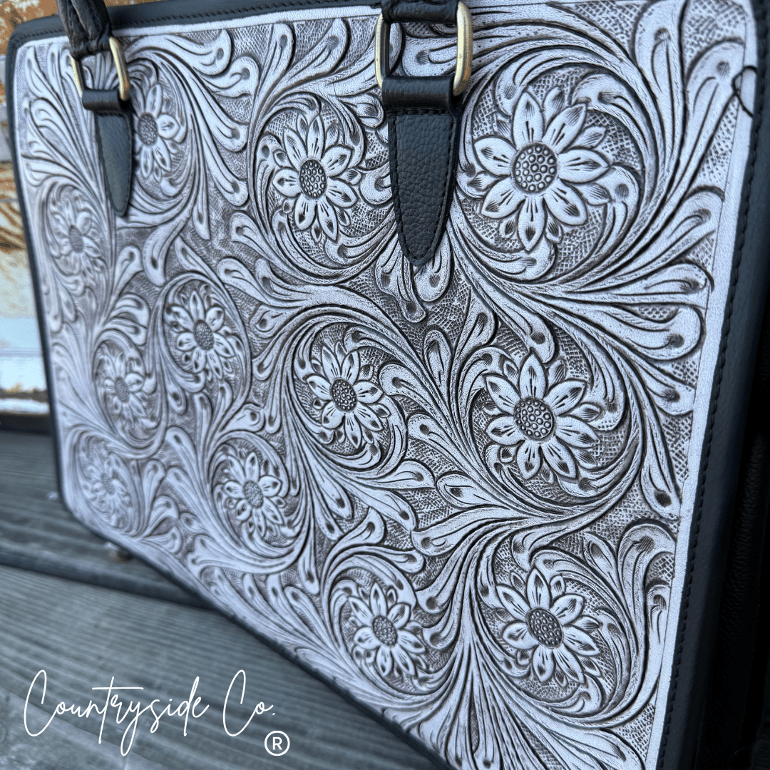 Sterling Ranch Tooled Leather Purse - Ember Boutique